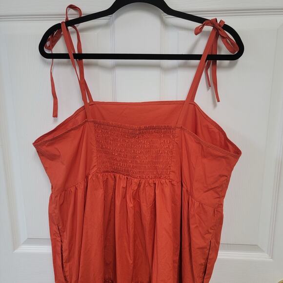 Who What Wear Sleeveless Baby Doll High Low Sundress Red Clay Women's Size XXL - Picture 7 of 11